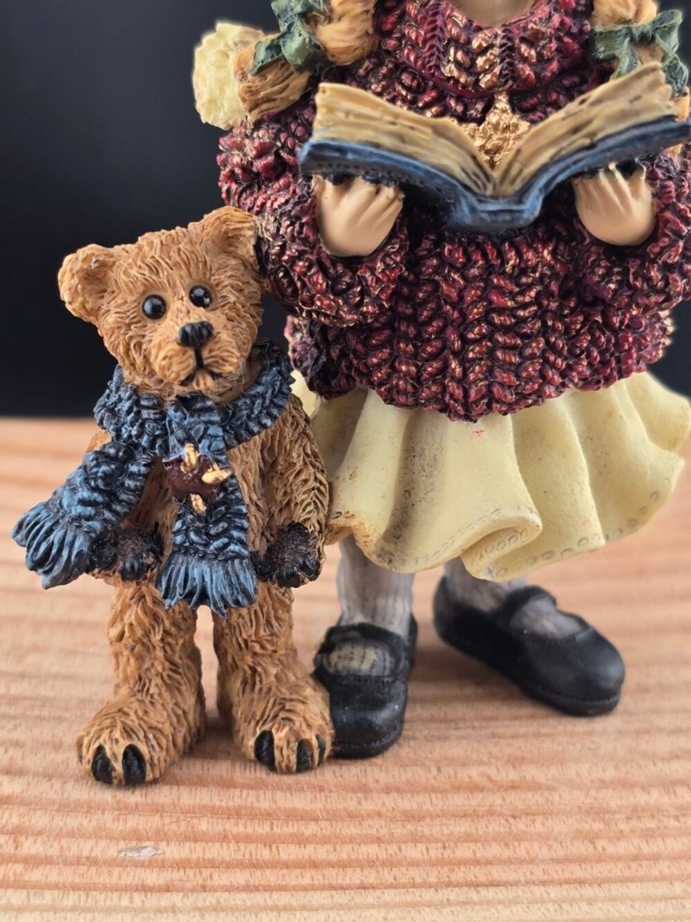 Boyds Bears Yesterdays Child Megan W/ Elliot & Annie Figurine Christmas - Picture 3 of 12